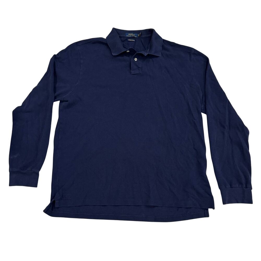 Polo Ralph Lauren Long Sleeve Polo Navy XL Slim Fit